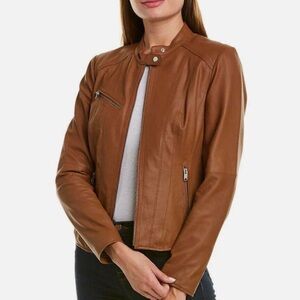 Marc New York Brown Leather Jacket